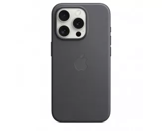 Чехол для Apple iPhone 15 Pro  Apple FineWoven Case with MagSafe Black (MT4H3)