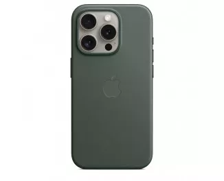 Чохол для Apple iPhone 15 Pro  Apple FineWoven Case with MagSafe Evergreen (MT4U3)