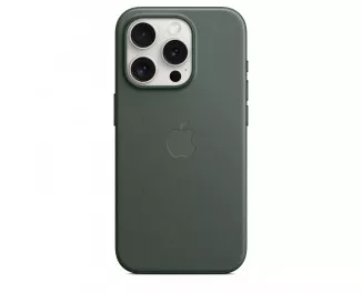 Чехол для Apple iPhone 15 Pro  Apple FineWoven Case with MagSafe Evergreen (MT4U3)