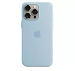Чехол для Apple iPhone 15 Pro  Apple Silicone Case with MagSafe Light Blue (MWNM3ZM/A)