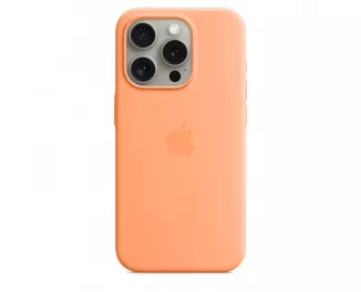 Чохол для Apple iPhone 15 Pro  Apple Silicone Case with MagSafe Orange Sorbet (MT1H3)