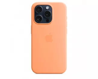 Чехол для Apple iPhone 15 Pro  Apple Silicone Case with MagSafe Orange Sorbet (MT1H3)