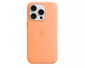 Чехол для Apple iPhone 15 Pro  Apple Silicone Case with MagSafe Orange Sorbet (MT1H3)