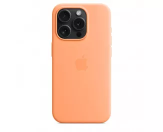 Чехол для Apple iPhone 15 Pro  Apple Silicone Case with MagSafe Orange Sorbet (MT1H3)