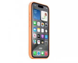 Чехол для Apple iPhone 15 Pro  Apple Silicone Case with MagSafe Orange Sorbet (MT1H3)