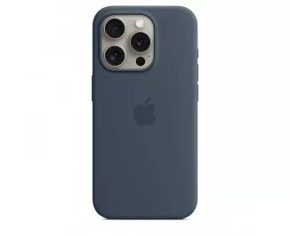 Чохол для Apple iPhone 15 Pro  Apple Silicone Case with MagSafe Storm Blue (MT1D3)