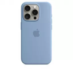 Чохол для Apple iPhone 15 Pro  Apple Silicone Case with MagSafe Winter Blue (MT1L3)