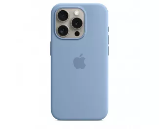 Чехол для Apple iPhone 15 Pro  Apple Silicone Case with MagSafe Winter Blue (MT1L3)
