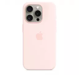 Чохол для Apple iPhone 15 Pro Max  Apple Silicone Case with MagSafe Light Pink (MT1U3)