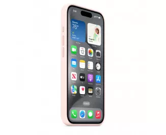 Чехол для Apple iPhone 15 Pro Max  Apple Silicone Case with MagSafe Light Pink (MT1U3)