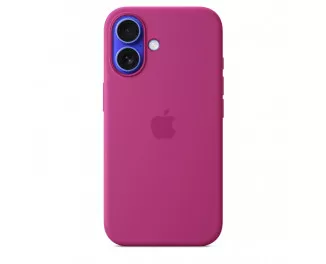 Чехол для Apple iPhone 16  Apple Silicone Case with MagSafe Fuchsia (MYY53)