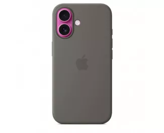 Чехол для Apple iPhone 16  Apple Silicone Case with MagSafe Stone Gray (MYY33)