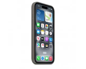 Чехол для Apple iPhone 16  Apple Silicone Case with MagSafe Stone Gray (MYY33)