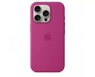 Чохол для Apple iPhone 16 Pro  Apple Silicone Case with MagSafe Fuchsia (MYYN3)
