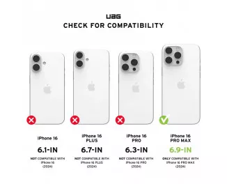 Чехол для Apple iPhone 16 Pro Max UAG Plyo Magsafe Ice/White (114481114341)