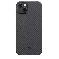 Чохол для iPhone 15 Pitaka MagEZ Case 4 Twill 1500D Black/Grey (KI1501)