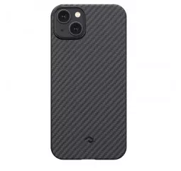 Чехол для iPhone 15 Pitaka MagEZ Case 4 Twill 1500D Black/Grey (KI1501)
