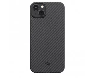 Чехол для iPhone 15 Pitaka MagEZ Case 4 Twill 1500D Black/Grey (KI1501)