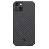 Чехол для iPhone 15 Plus Pitaka MagEZ Case 4 Twill 1500D Black/Grey (KI1501M)