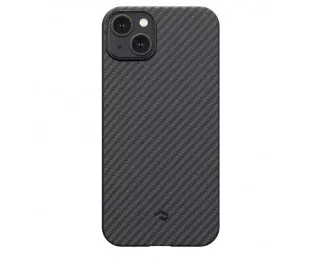 Чехол для iPhone 15 Plus Pitaka MagEZ Case 4 Twill 1500D Black/Grey (KI1501M)