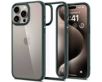 Чехол для iPhone 15 Pro Max Spigen Ultra Hybrid Abyss Green (ACS06574)