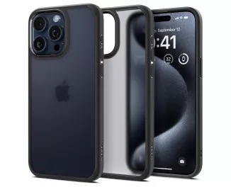 Чехол для iPhone 15 Pro Max Spigen Ultra Hybrid Frost Black (ACS06568)