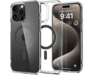 Чехол для iPhone 15 Pro Max Spigen Ultra Hybrid MagFit Graphite (ACS06577)