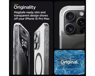 Чехол для iPhone 15 Pro Max Spigen Ultra Hybrid MagFit Graphite (ACS06577)