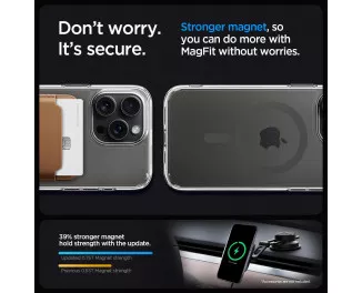 Чехол для iPhone 15 Pro Max Spigen Ultra Hybrid MagFit Graphite (ACS06577)