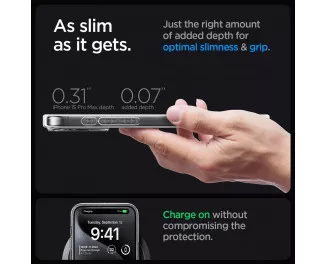 Чехол для iPhone 15 Pro Max Spigen Ultra Hybrid MagFit Graphite (ACS06577)