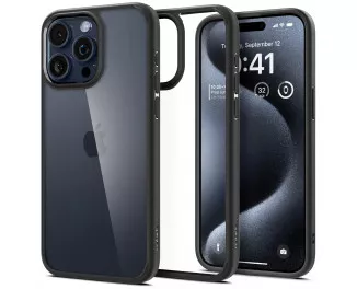 Чохол для iPhone 15 Pro Max Spigen Ultra Hybrid Matte Black (ACS06570)