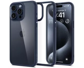 Чехол для iPhone 15 Pro Max Spigen Ultra Hybrid Navy Blue (ACS06573)