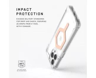 Чохол для iPhone 15 Pro Max UAG Plyo Magsafe Ice/Rose Gold (114305114348)