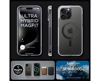 Чехол для iPhone 15 Pro Spigen Ultra Hybrid MagFit Carbon Fiber (ACS06717)