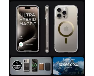Чехол для iPhone 15 Pro Spigen Ultra Hybrid MagFit Gold (ACS06718)