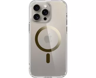 Чехол для iPhone 15 Pro Spigen Ultra Hybrid MagFit Gold (ACS06718)