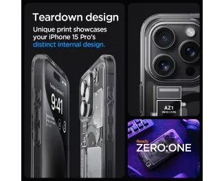 Чехол для iPhone 15 Pro Spigen Ultra Hybrid MagFit Zero One (ACS06721)