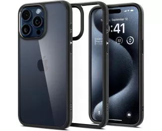 Чехол для iPhone 15 Pro Spigen Ultra Hybrid Matte Black (ACS06713)