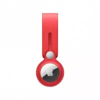 Чехол для поискового брелка Apple AirTag Leather Loop (PRODUCT)RED (MK0V3)