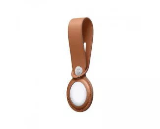 Чехол для поискового брелка Apple AirTag Leather Loop Saddle Brown (MX4A2)