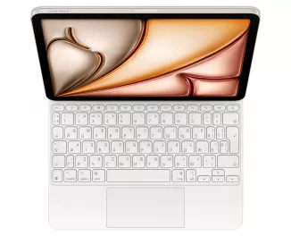 Чехол-клавиатура Apple Magic Keyboard для iPad Air 11 2025/2024 Ukrainian White (MDFV4UA/A)