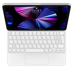 Чехол-клавиатура Apple Magic Keyboard для iPad Air 11 2025/2024 Ukrainian White (MJQJ3UA/A)
