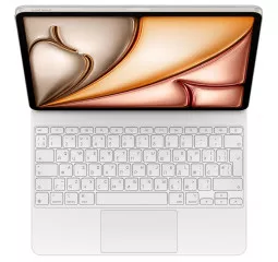 Чехол-клавиатура Apple Magic Keyboard для iPad Air 13 2025/2024 Ukrainian White (MDFW4UA/A)