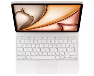 Чехол-клавиатура Apple Magic Keyboard для iPad Air 13 2025/2024 Ukrainian White (MDFW4UA/A)