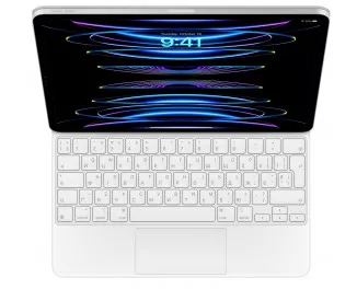 Чохол-клавіатура Apple Magic Keyboard для iPad Air 13 2025/2024 Ukrainian White (MJQL3UA/A)