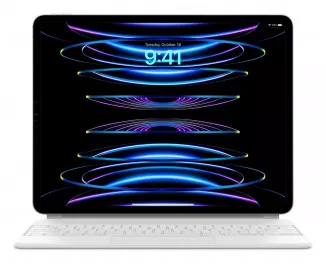 Чохол-клавіатура Apple Magic Keyboard для iPad Air 13 2025/2024 Ukrainian White (MJQL3UA/A)