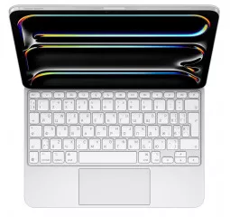 Чохол-клавіатура Apple Magic Keyboard для iPad Pro 11 2024 Ukrainian White (MWR03UA/A)