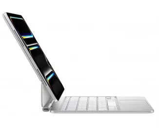 Чехол-клавиатура Apple Magic Keyboard для iPad Pro 11 2024 Ukrainian White (MWR03UA/A)