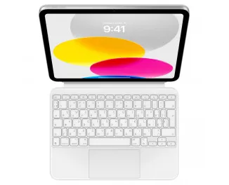 Чехол-клавиатура Apple Magic Keyboard Folio для iPad 10.9 2022 Ukrainian White (MQDP3UA/A)
