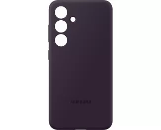 Чехол Samsung для Galaxy S24 (S921), Silicone Case, фиолетовый темный